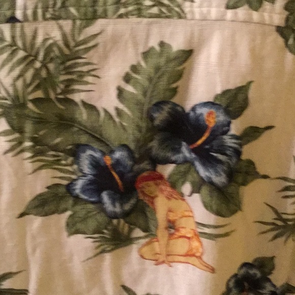 🌴NWOT Colorful & Too Fun Cherokee Sz Med Unisex Hawaiian Style Shirt 🌴 - Picture 7 of 11